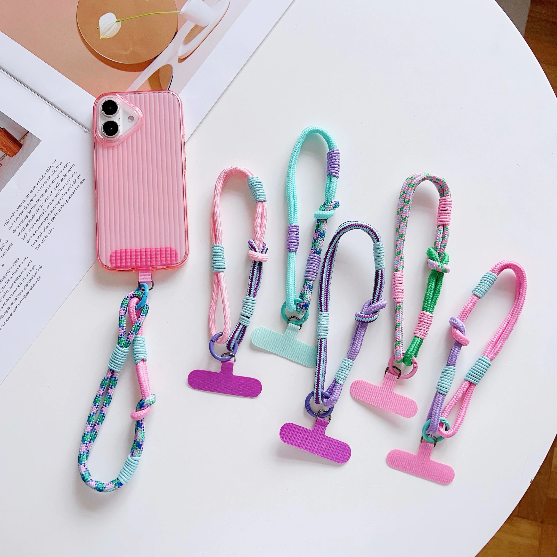 

Creative And Gorgeous Color Combination, Creative Cartoon Wristband, Universal Mobile Phone Lanyard, Accessory Pendant