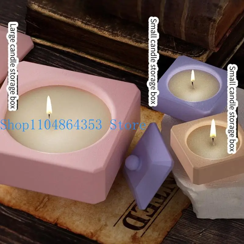 652F Square Shaped Silicone Jewelry Box Molds Epoxy Resin Moulds Storage Container Molds Suitable for DIY Crafts and Storage