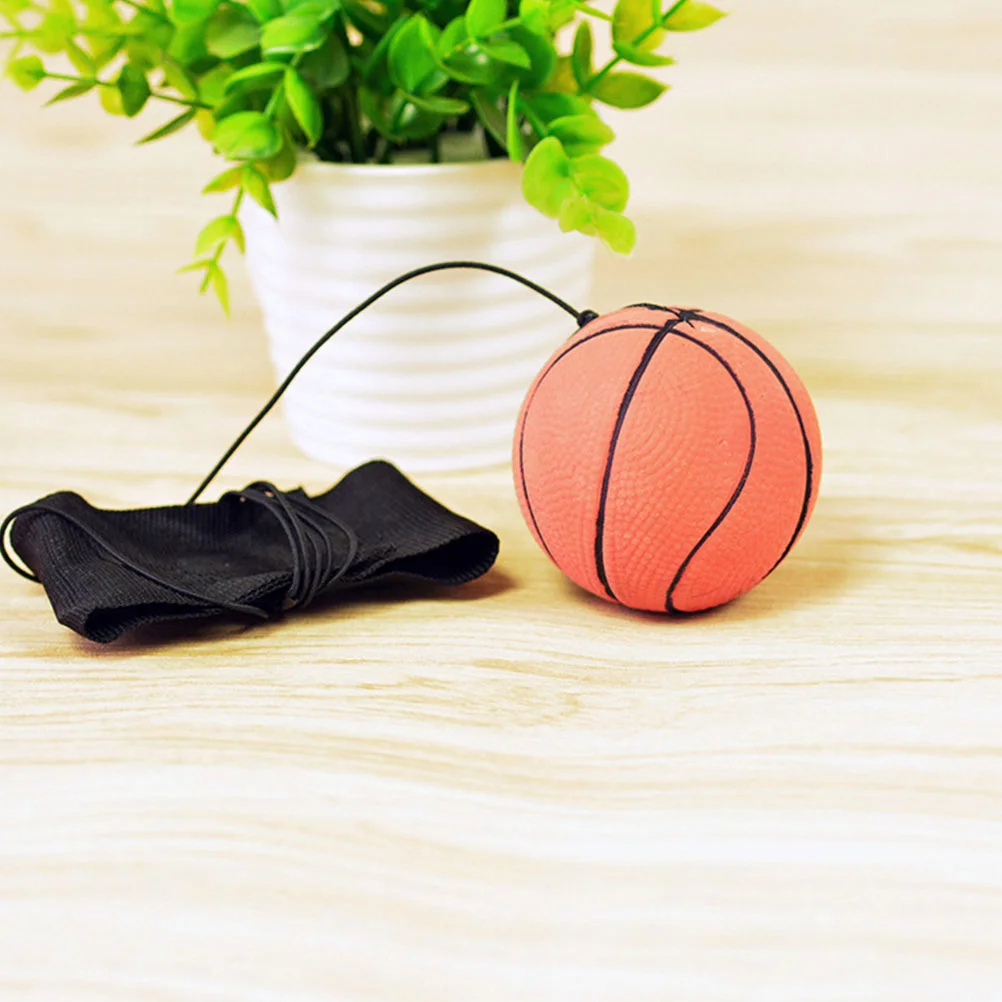 4 Uds. De juguetes de pelota para lanzar, pulsera elástica, pelota para muñeca, bolas de ventilación, relajante de emociones creativo con cuerda, patrón aleatorio