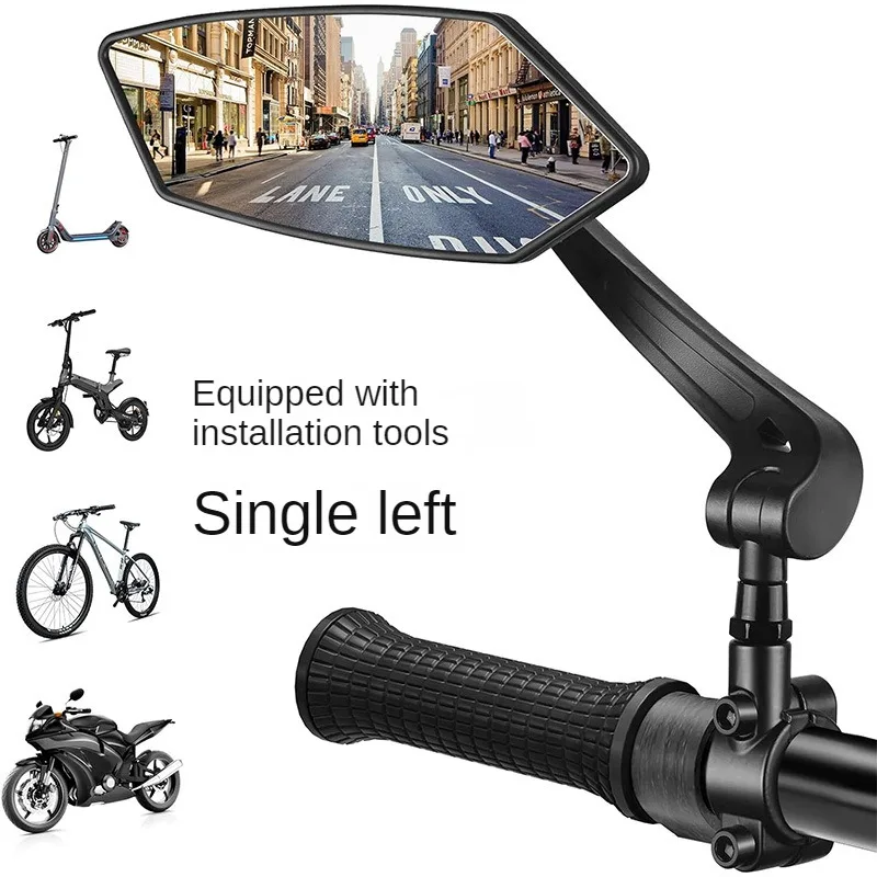 Fietsachteruitkijkspiegel Verstelbaar 360° °   Draaibare groothoekspiegel voor fietsstuur, achteruitkijkspiegels, fietsaccessoires
