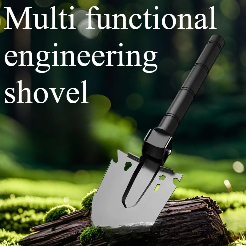 

Multi Functional Outdoor Shovel Multi Purpose Mountaineering Shovel Manganese Steel Thickened Truck Mounted Shovel Portable Tool