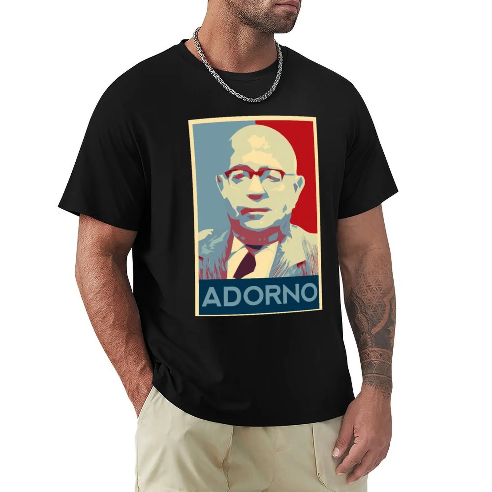 Theodor Adorno T-Shirt anime t shirts oversize T-Shirt