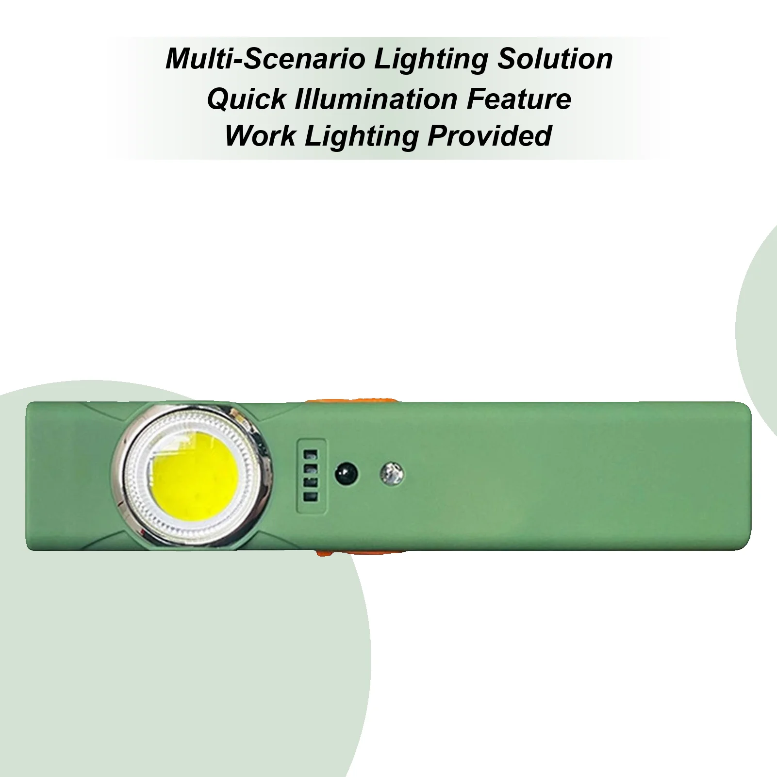 Work Flashlight Magnetic Base Back Clip Type-C Rechargeable Flashlight For Nighttime Home Repair Camping Hiking Fishing