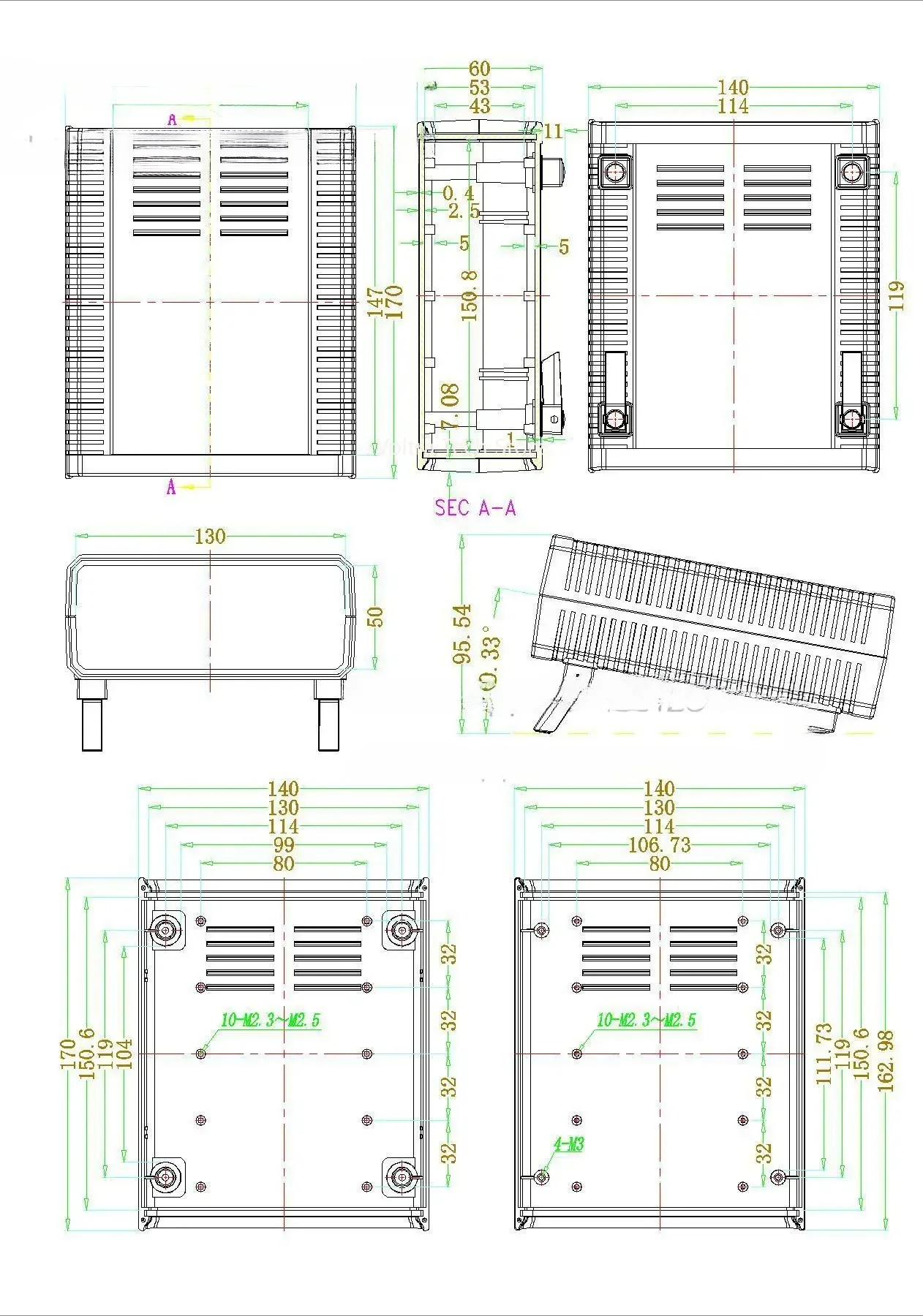새로운 데스크탑 플라스틱 차폐형 접속함, 회로 기판 D - Useful Diy Electronics Projects 리뷰 및 가격