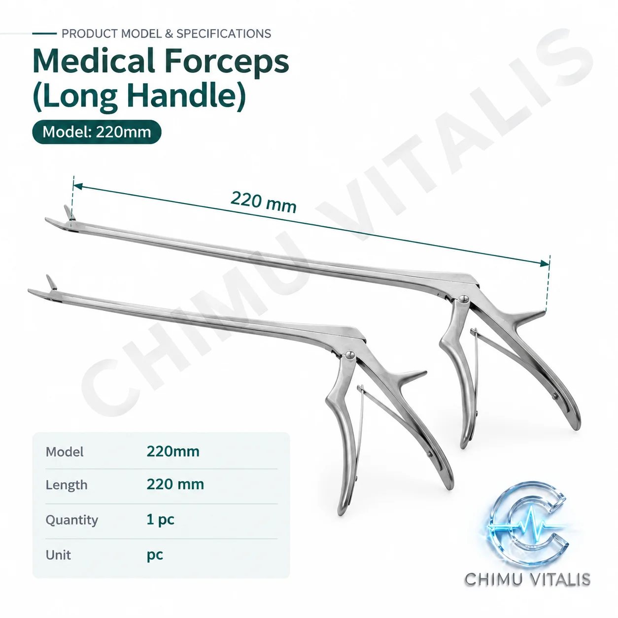 【CHIMU VITALIS】 UBE Spinal Nucleus Pulposus Forceps Biting Forceps Animal Vocal Cord Scissors Instruments