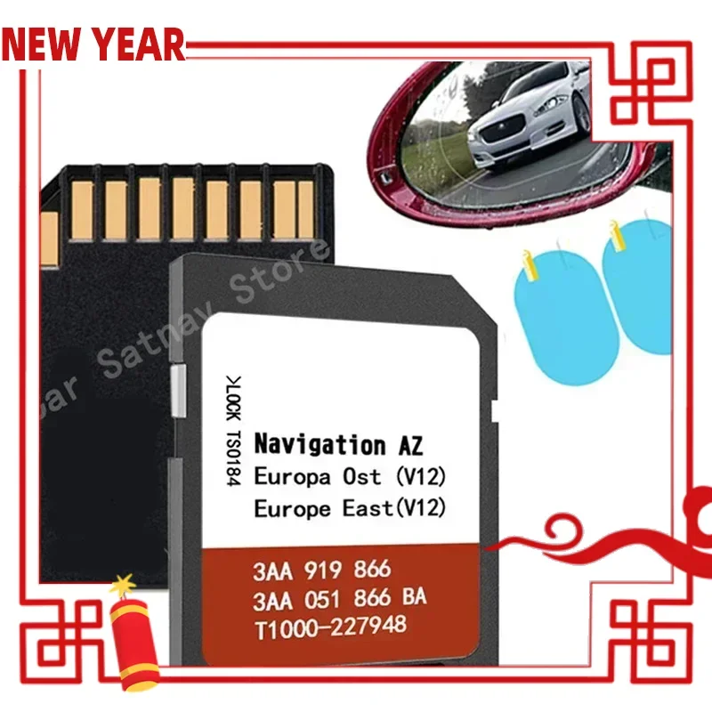 

RNS 315 Ost Skoda Amundsen Seat Media Syetem 2.1 East EU 3AA919866A Sat Nav Card for VW Navigation Maps with Free Anti Fog Flim