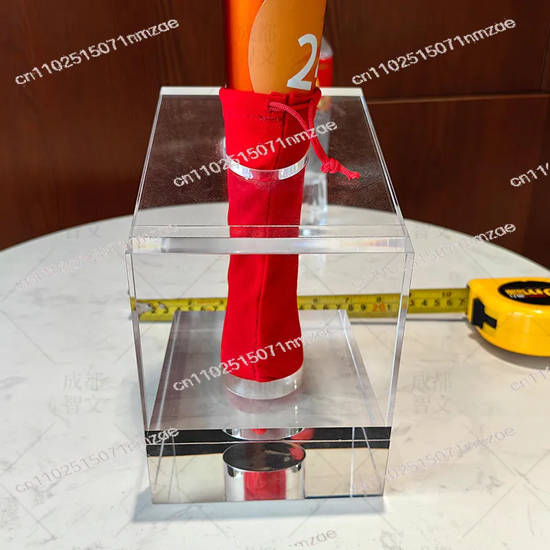 Torch Display Stand, High Transparency Acrylic Torch Base, Custom PMMA Processing Collection Ornament Display Pedestal