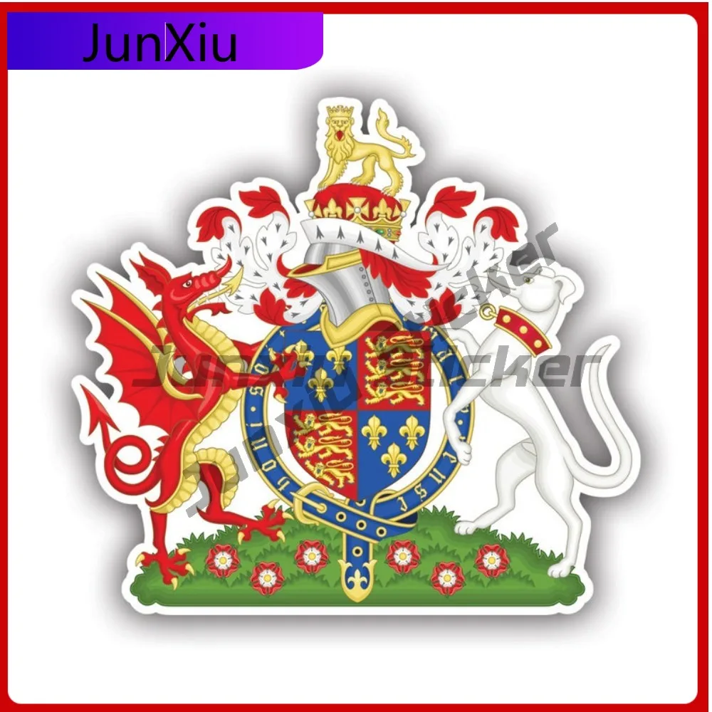 

Coat Of Arms Weather Resistant Waterproof Cartoon For Bumper Motorcycle Laptop Self Adhesive No Residue Accessories Vintage