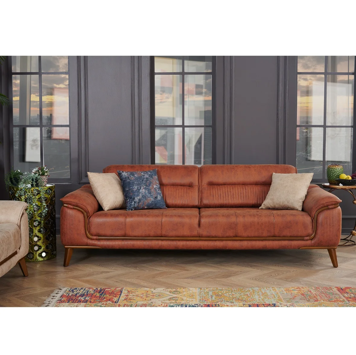 Luxury Chesterfield Sofa 3 2 1 Seater Bergere Armchair Corner Sofas for Home Hotel Apartment Living Room Turkish Furniture