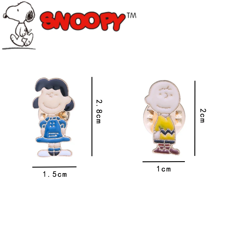 Snoopy Brooches Badges Anime Enamel Pins Lapel Badges Cartoon Backpack Bag Hat Leather Jackets Jewelry Halloween Decoration Gift