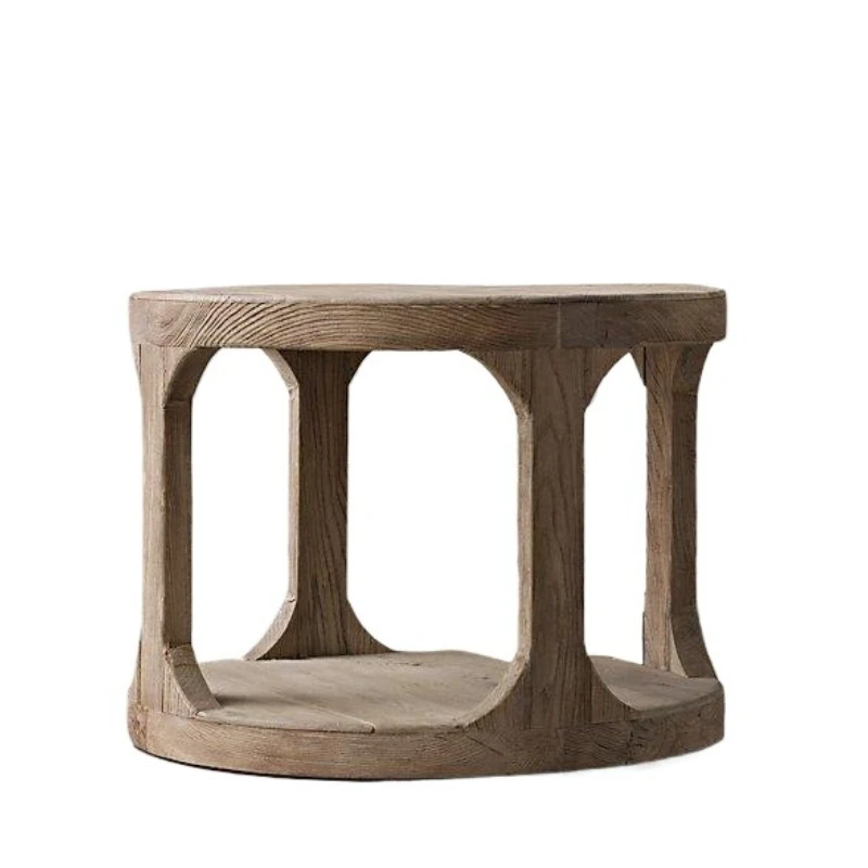 

Full solid wood living room coffee table, side corner table, French country retro furniture modern