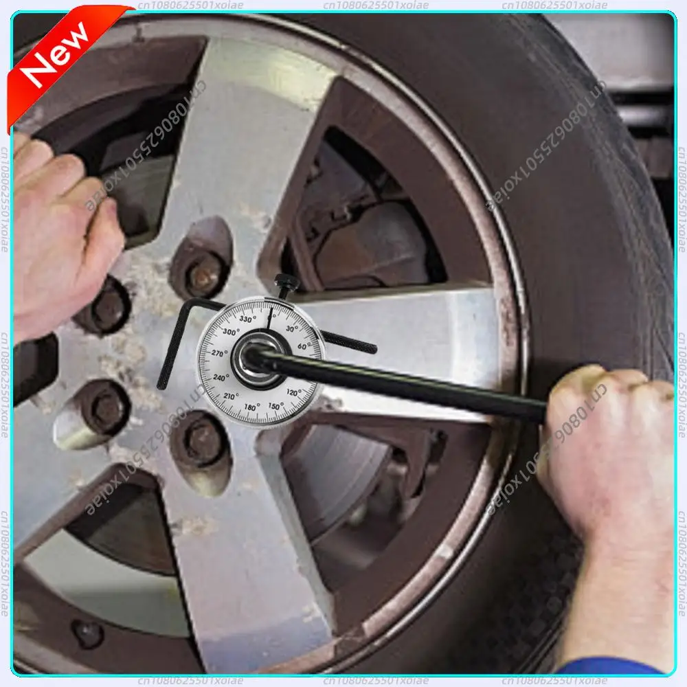 Spanner Torque Meter Dial Long Handle Torque Wrench Angle Torque Gauge Adjustable Angle Measuring Tool Auto Service Equipment