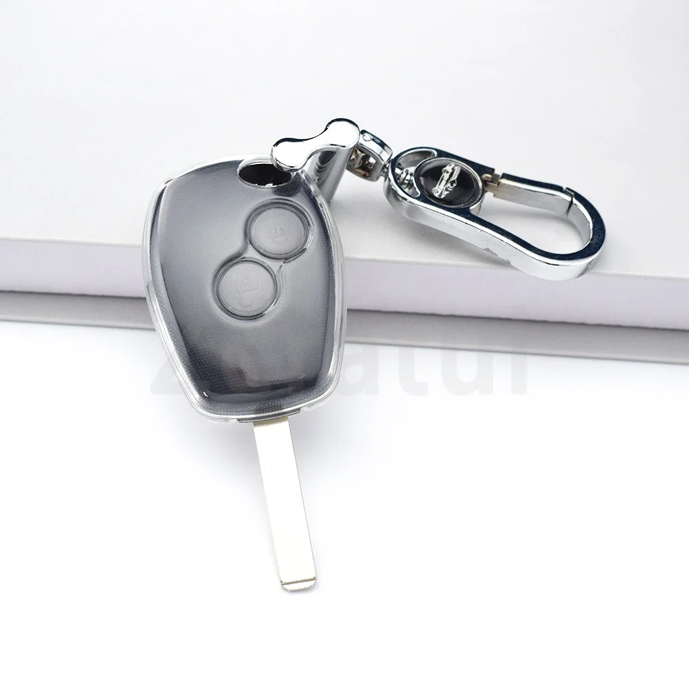 

Transparent TPU Remote Key Fob Case Cover For Renault Clio Duster Kango Megane Modus Espace Laguna Logan DACIA Sandero Fluence