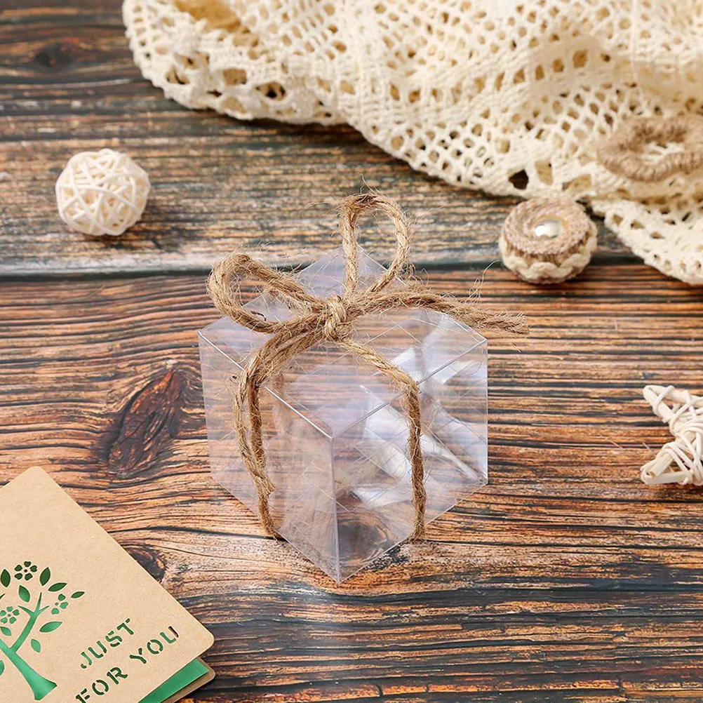 

20pcs Clear Cake Bakery Packaging Cookies Muffins Bulk Storage Containers Gift Boxes Portable Biscuit Cases