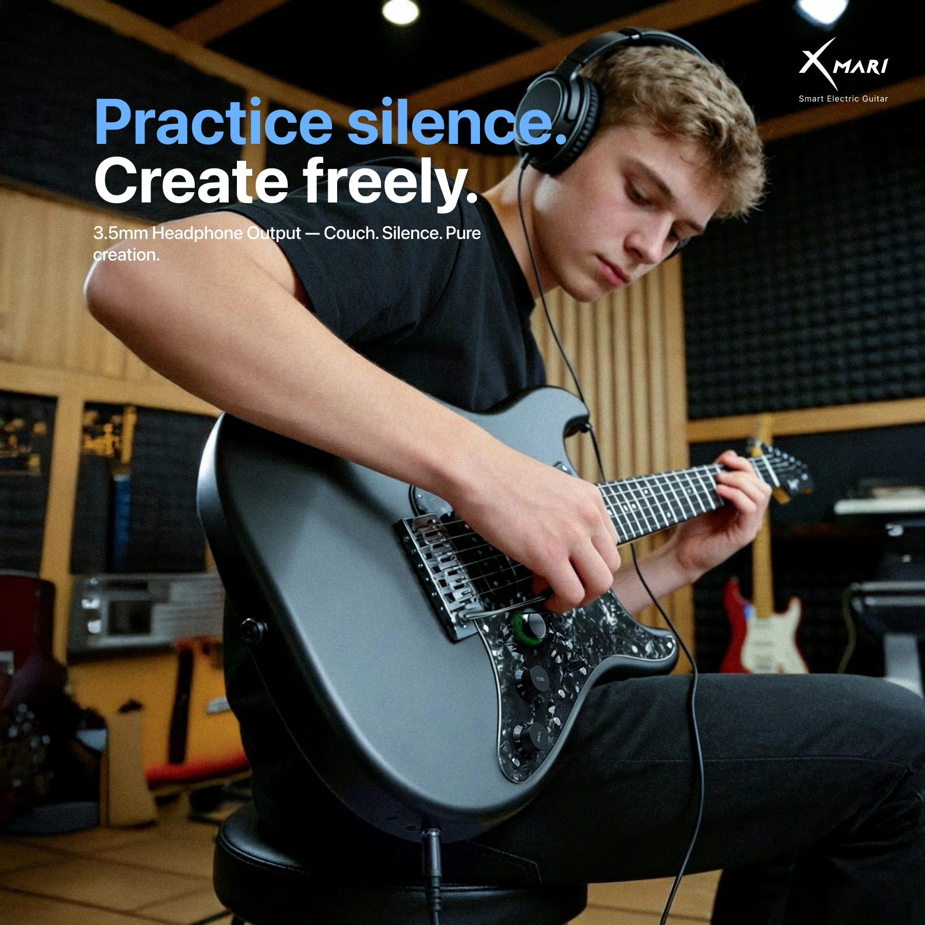 Enya XMARI Electric Guitar with DSP effects, 4 presets, USB-C