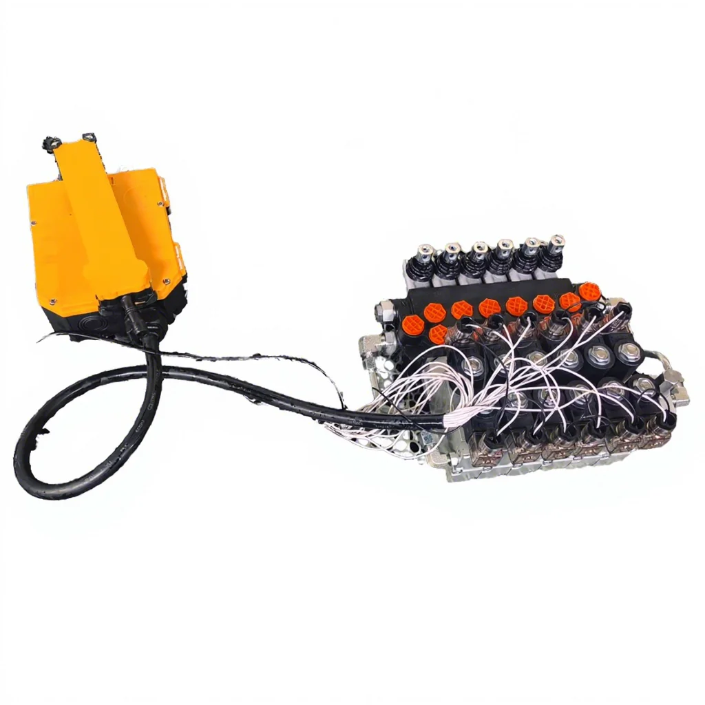 Huade 12V/24V P40 Hydraulic Electro-Hydraulic Directional Control Valves Remote Control Device 300bar Pressure 40L/min Flow