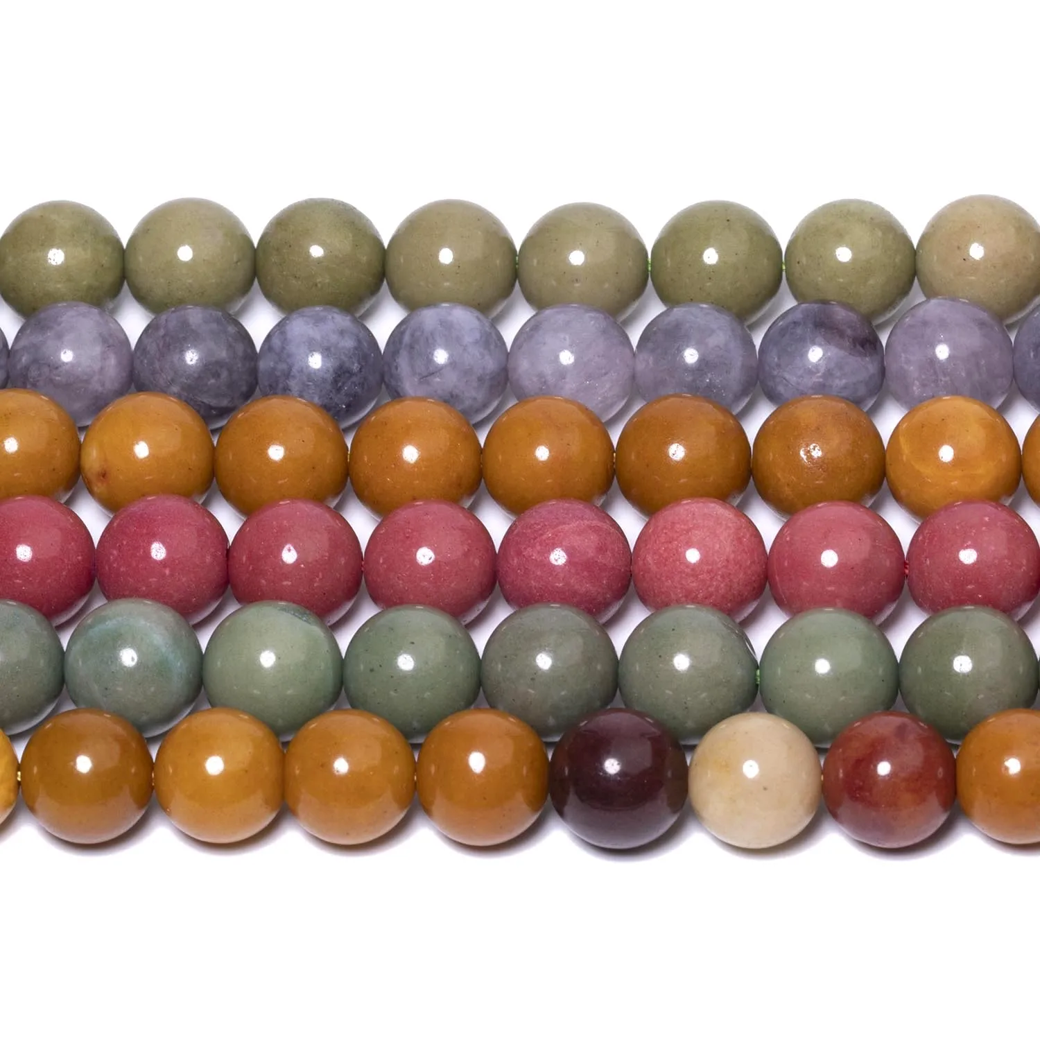 الحجر الطبيعي الأفوكادو الكسا Mookaite جاسبر فضفاض الخرز لصنع المجوهرات إكسسوارات ساحرة لتقوم بها بنفسك أقراط أساور 6/8/10 مللي متر #6