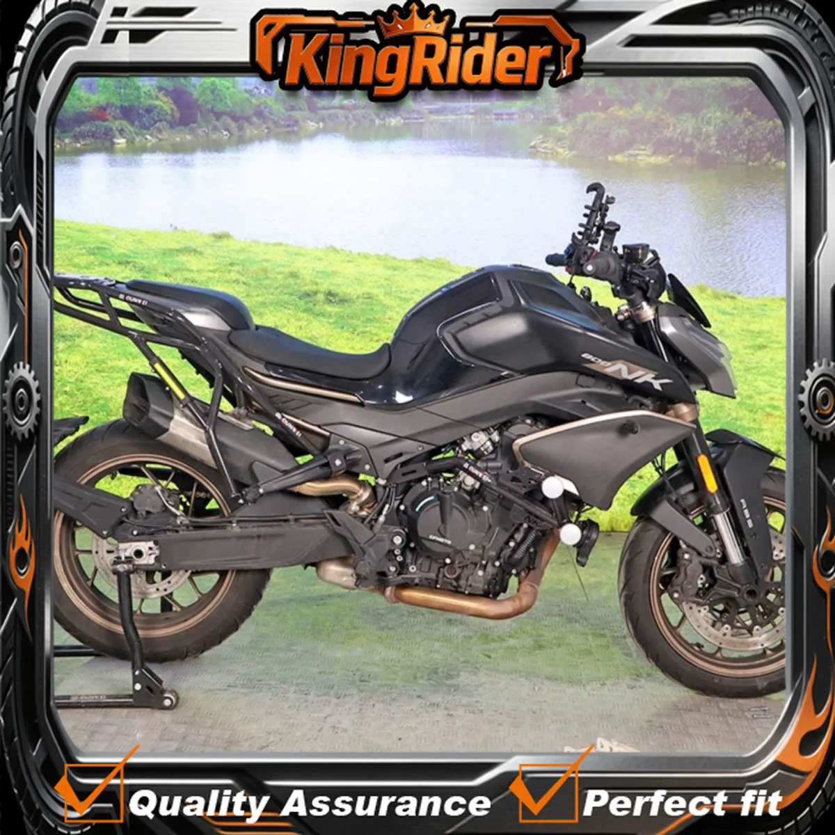 【Supreme quality】Rear Side Saddle Bag Box Motorcycle Luggage Rack Carrier FOR CFMOTO CFMOTO 800 NK 800