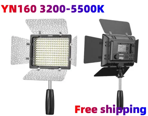 Yn160 Yn160 3200-5500K Led Video Licht Studio Kit Fotografie Selfie Vullicht Verlichting Voor Digitale Camera