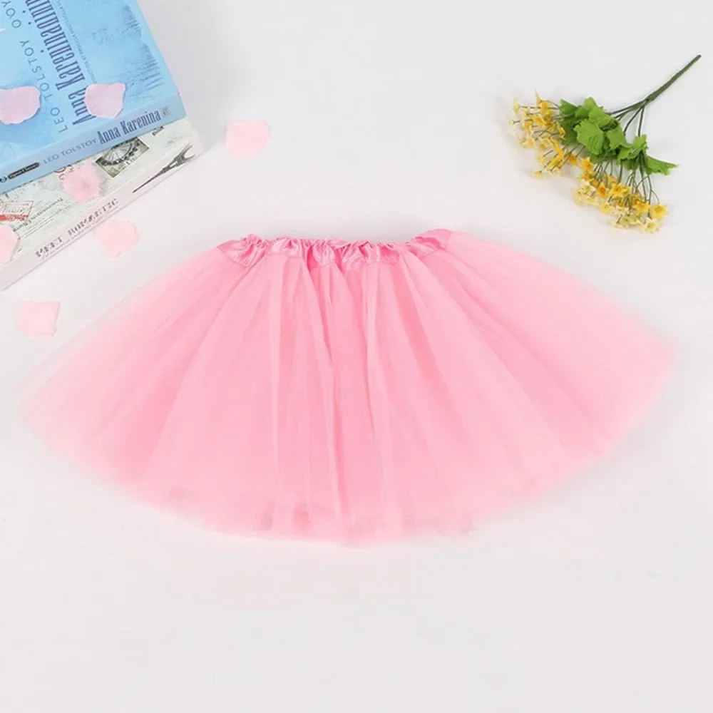 Baby Girls Mini Tutu Skirts Party Fluffy Tulle Dress Stage Pettiskirt Ballet Dancewear Clothing Accessories for Children 2-8Y