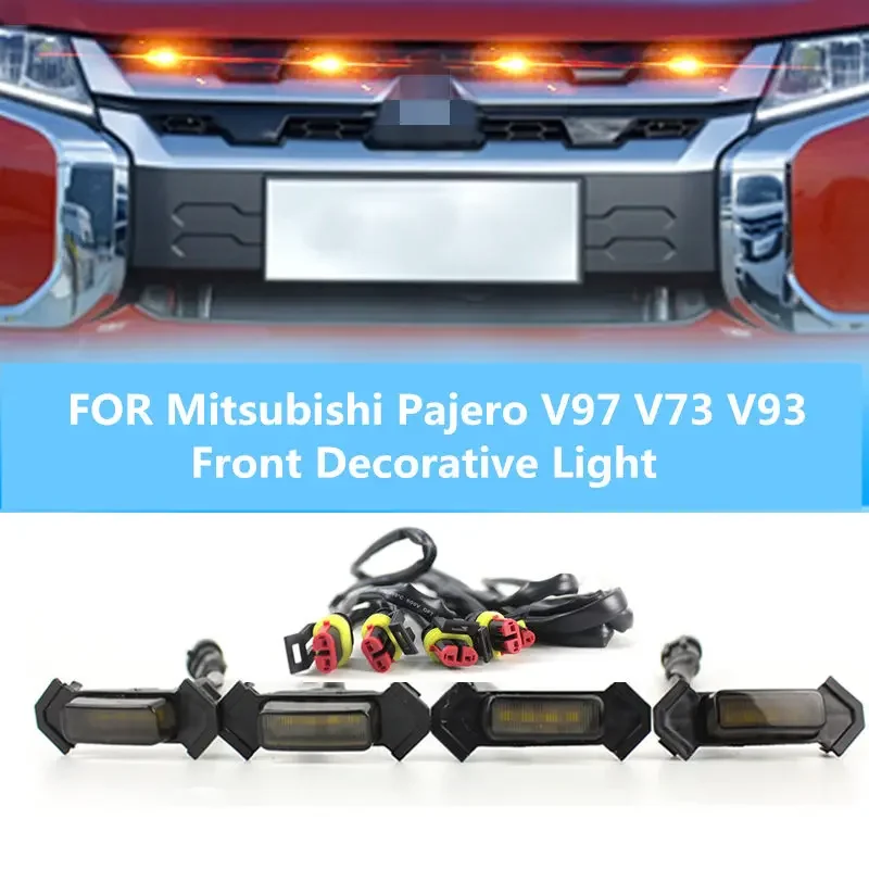 

Для Mitsubishi Pajero V97 V73 V93 автомобильный передний декоративный светильник светодиодный внедорожный спортивный атмосферный светильник модифицированный 12 В