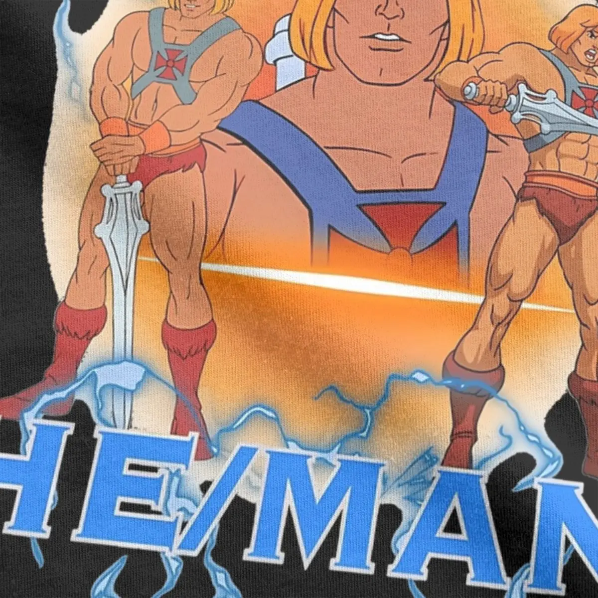 My Pronouns Are Heman Merch Shirt Men Women Eternia He-Man Funny Pure Cotton Printed Clothes