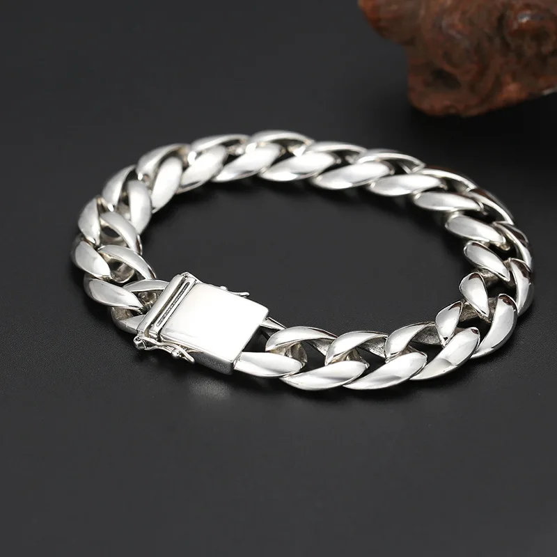 S925 Thai Silver Men'S Bracelet, Fashionable And Versatile