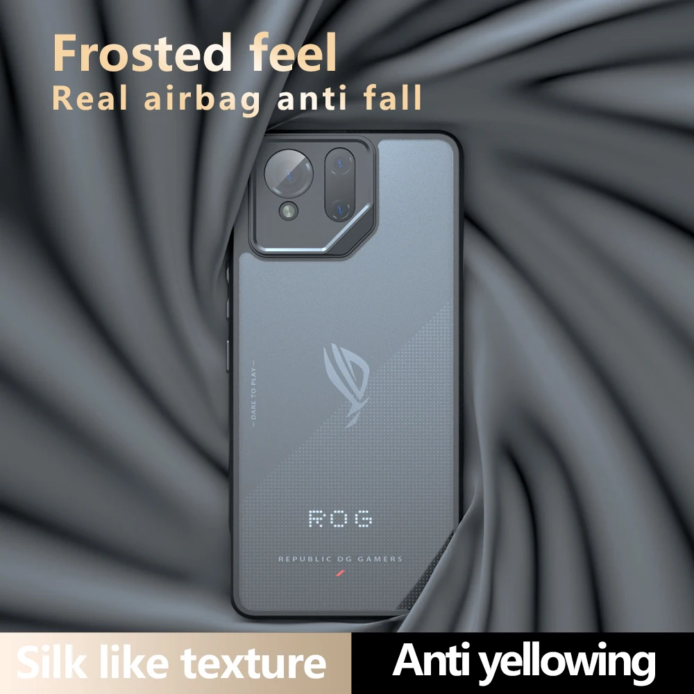 Airbag Super Protection Soft TPU+PC Clear Matte Back Cover For ASUS ROG Phone 9 Pro Phone9 Pro 5G Phone Case