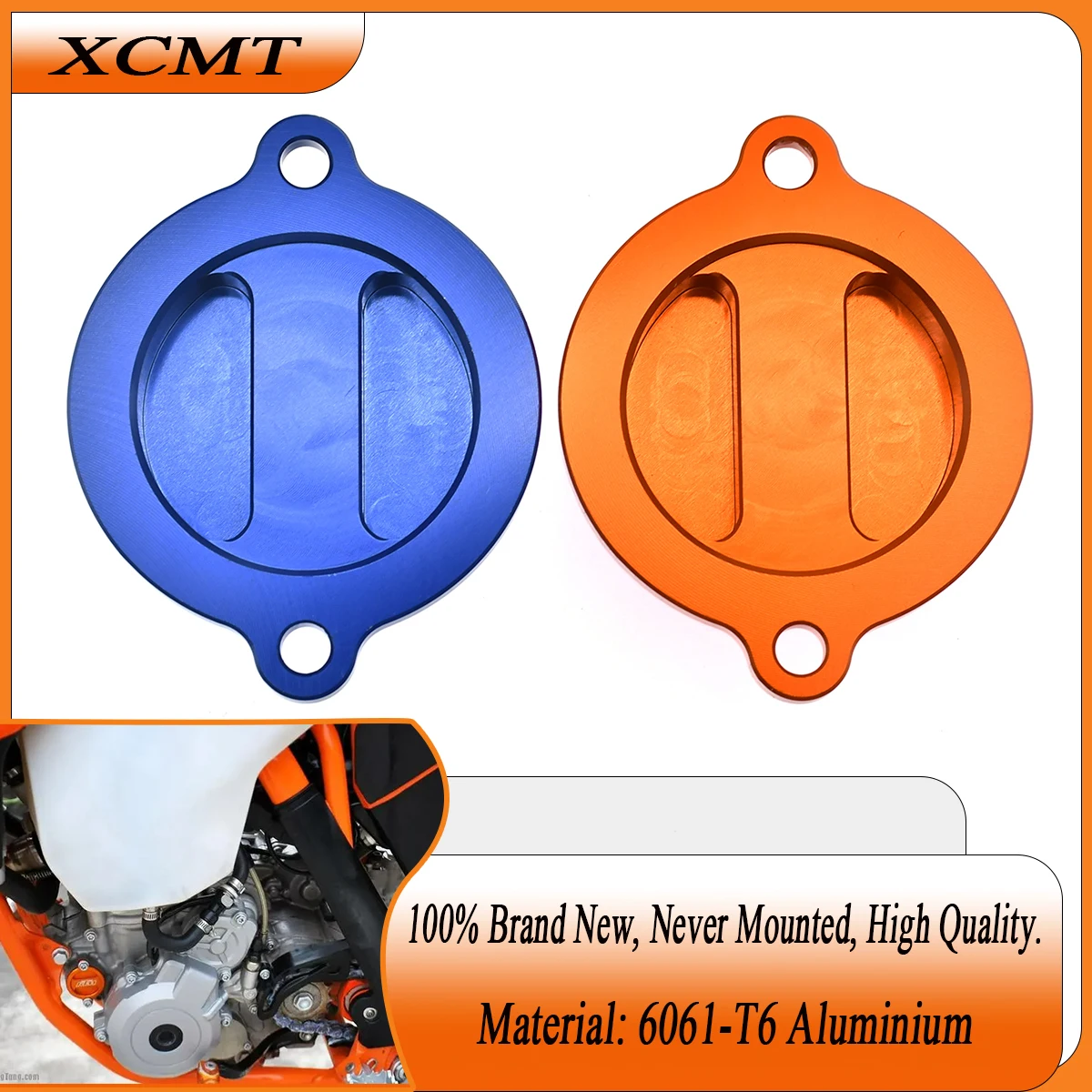 

Motorcycle Accessories CNC Oil Cap Oil Fuel Filter Billet Oil Filter Cover Cap For SXF XCF EXC-F EXC XCW XCF-W 250 350 450 500