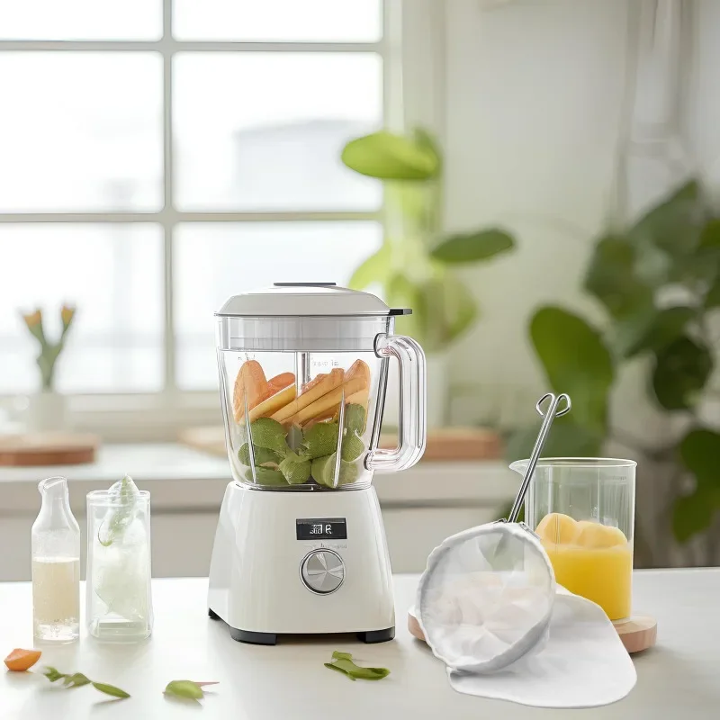 8 قطع من أكياس مصفاة شبكية دقيقة قابلة لإعادة الاستخدام مع مقبض من الفولاذ المقاوم للصدأ مصفاة طعام لقهوة حليب الجوز #6