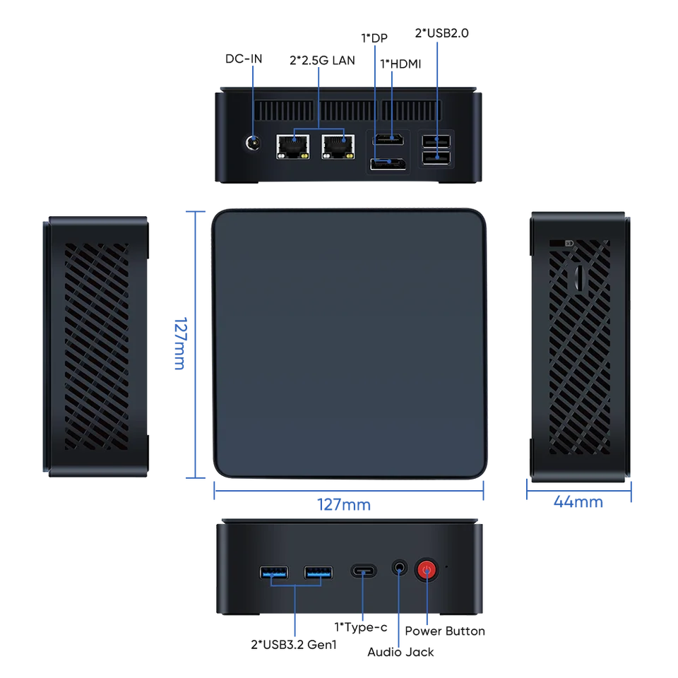 Topton Office Firewall Mini PC Intel N150 2*2.5G LAN i226 2*M.2 Topton Office Firewall Mini PC Intel N150 2*2.5G LAN i226 2*M.2