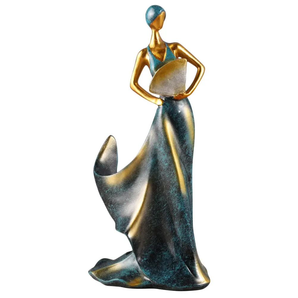 Beauty Lady Statue Resin Wine Bottle Holder Red Wine Display Rack Elegant Storage Stand for Tabletop Decoration - Image 2