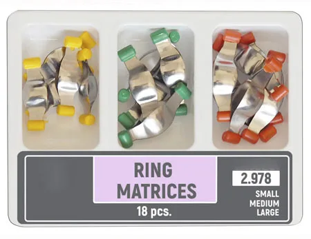 2box Dental Lug Matrices 0.035mm Metal Matrice Russia Imported 6pcs/box 2.978 1,348