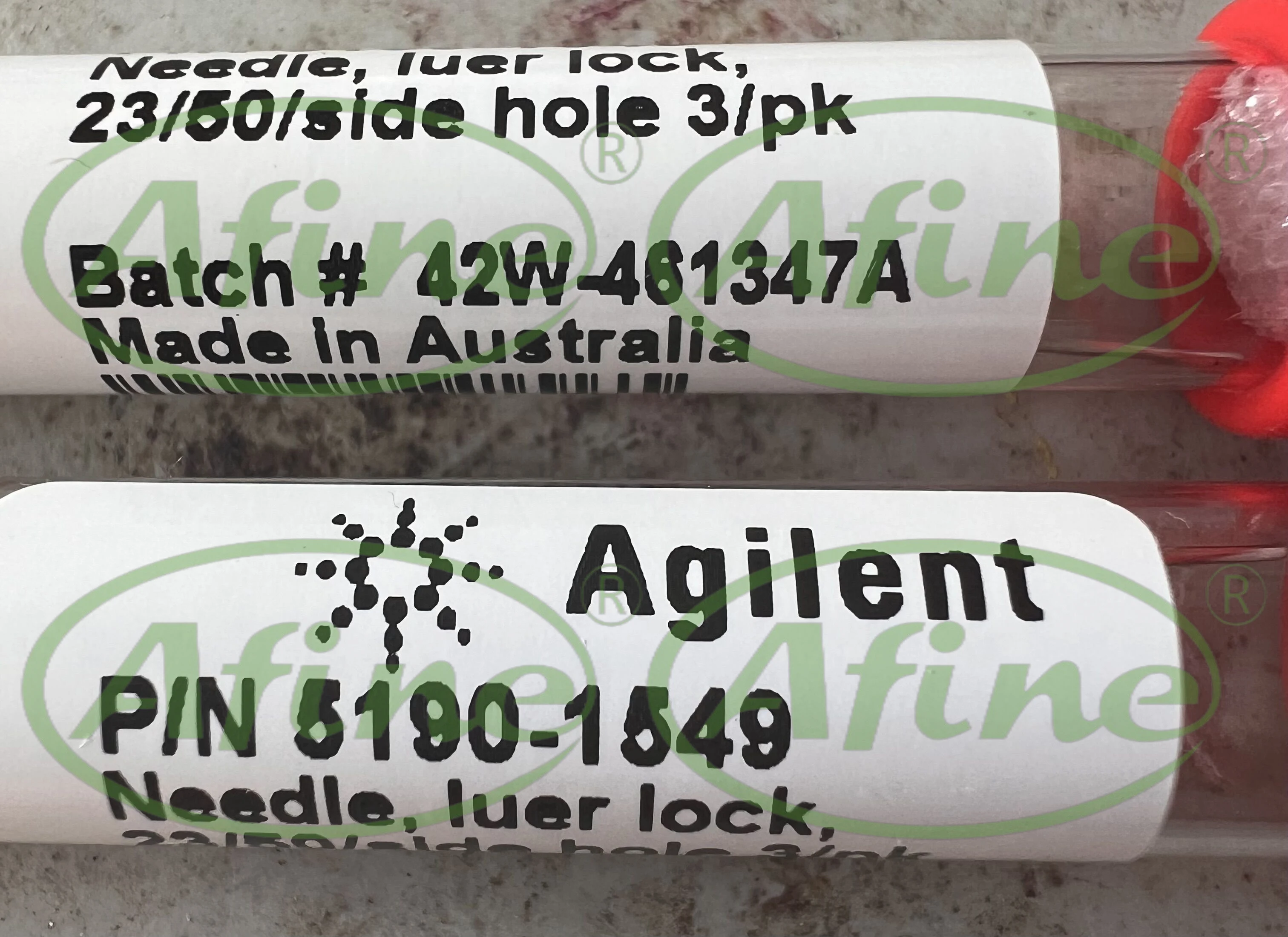 AFINE Agilent Manual Injection Needle 5190-1549 Replaceable Needles Luer Lock Fitting 23/50/Side Hole Tip 3/Pkg