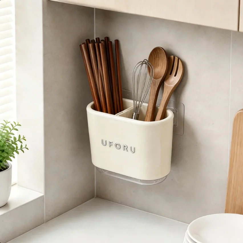 Porte-ustensiles mural, suppor - Kitchen Gadgets Holder avis et prix