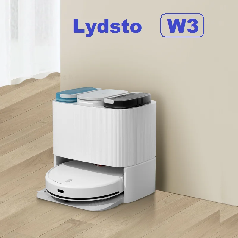 New Lydsto W3 Self-cleaning Sweeper Vacuuming, Mopping, Drying and Dust Collection Integrated Robot-English Version Robot Vacuum