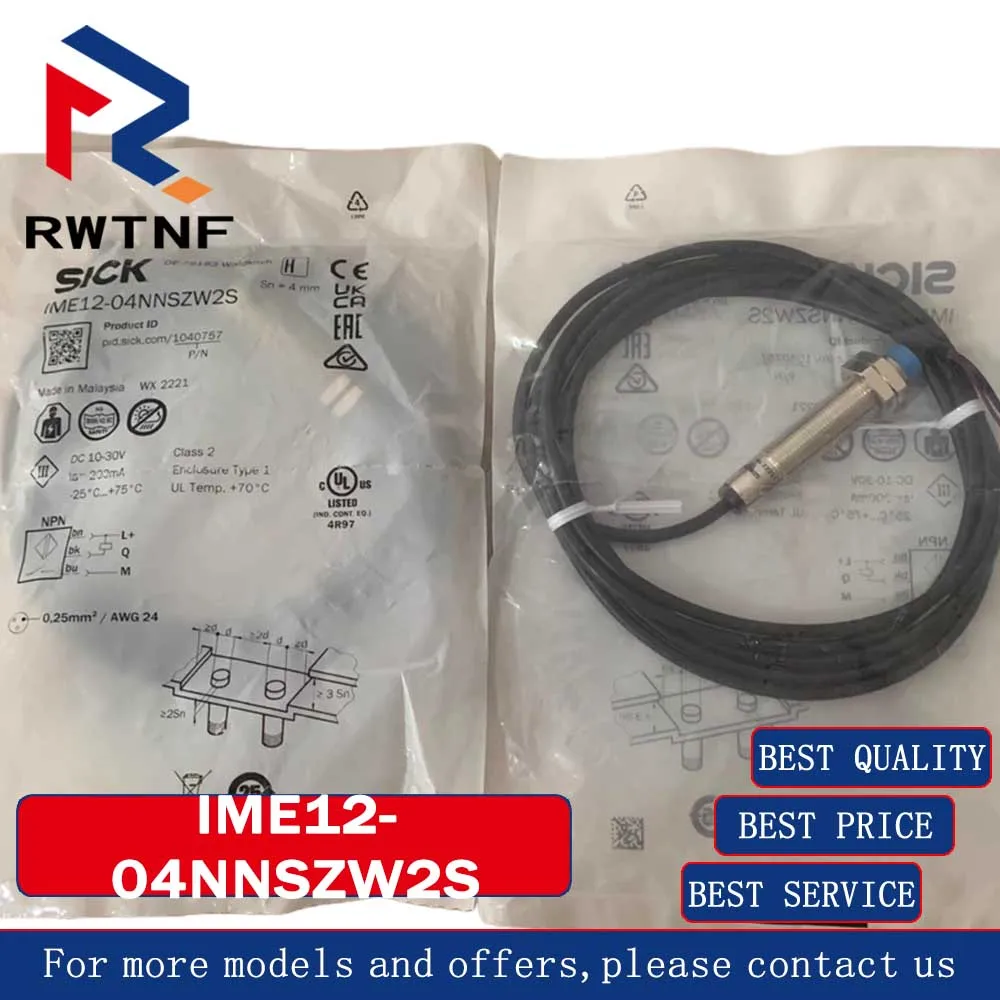 

Абсолютно новый оригинальный датчик приближения SICK IME12-04NNSZW2S, артикул 1040757, 100% оригинальный, в наличии на складе.