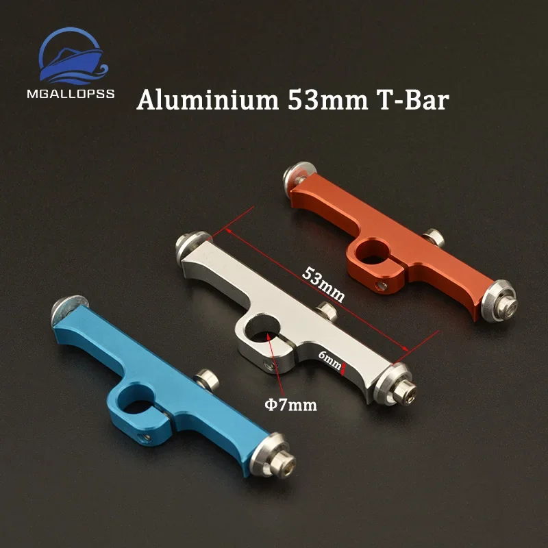 

1pc Aluminum Alloy T-Bar with Screws Inner Diameter 7mm for 4.76mm 3/16" Cable RC Boat Accessories