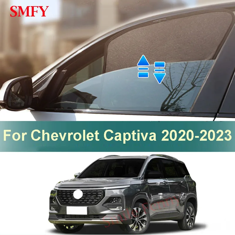 

Customized Sunshade For Chevrolet Captiva 2020-2023 Magnetic Car Side Window Mesh Curtains Sunscreen Heat Insulation Sun Visor