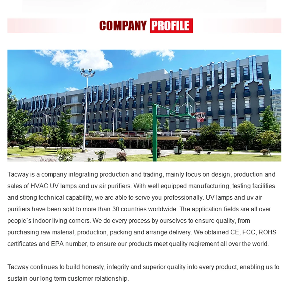 タクウェイ254nmリニアUV殺菌ランプ、石英管光源、水中飲料水用、オフィス用AC電源