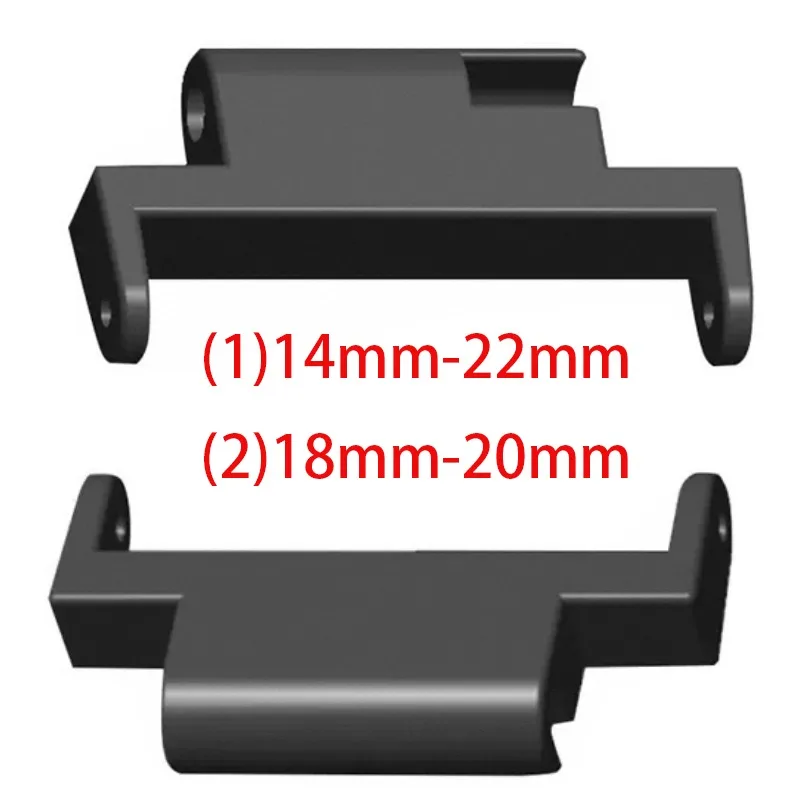 2pcs 18mm To 20mm 14mm To 20mm Quick Release Spring Bars Connectors for Xiaomi Watch WatchBand Belt Plastic Adapters Accessories