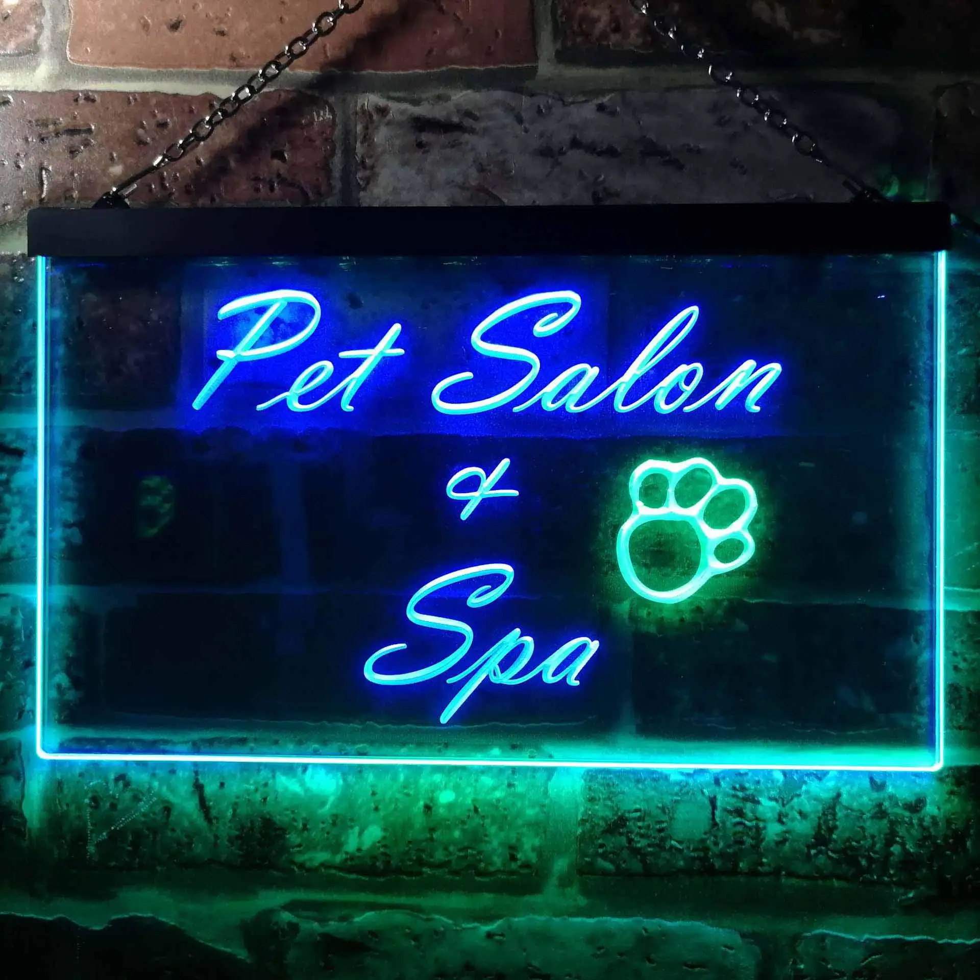

Pet Salon and Spa Dual Color Led Neon Sign st6-i0593