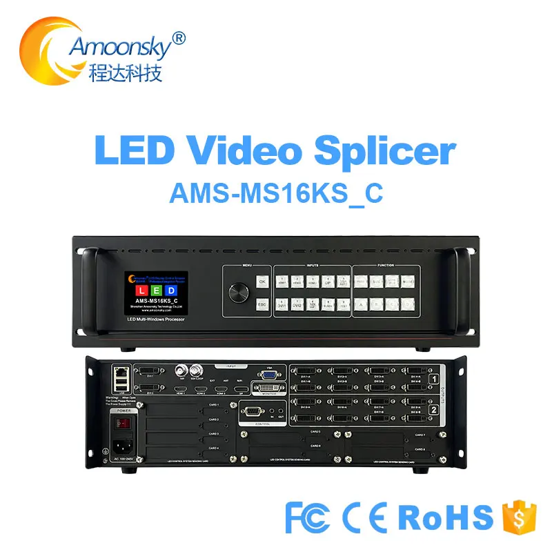 16K LED Multi-Window Splicer Processor MS16K-C Like Novastar LED Video Processor Support TS802D MSD300 for LED Screen