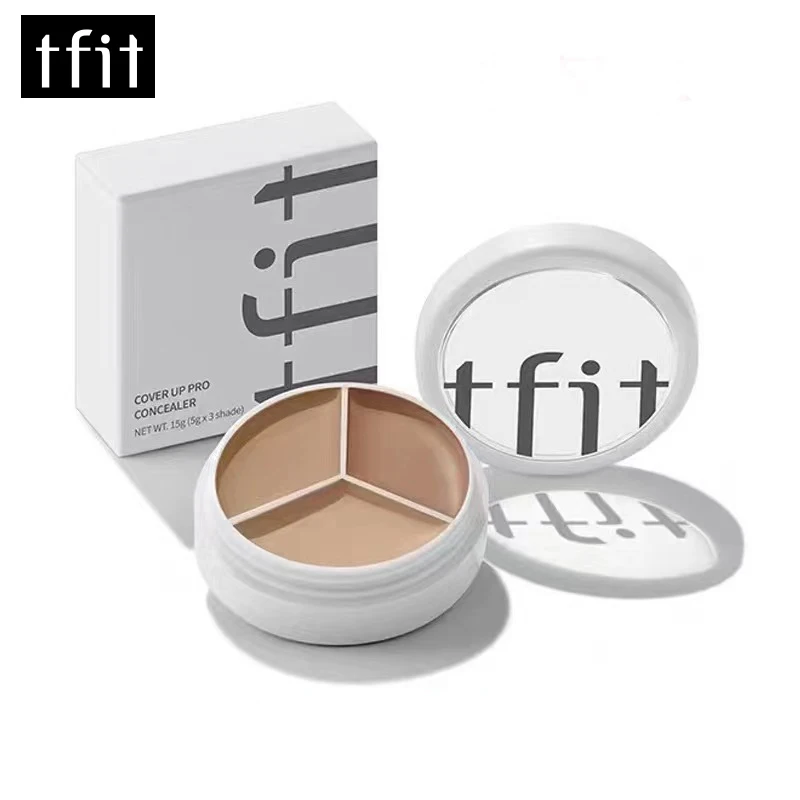 TFIT 3 Color Concealer Palette Professional Makeup Fountation Eye Contour Face Spot Concealer Dark Circle Correcting Face Makeup