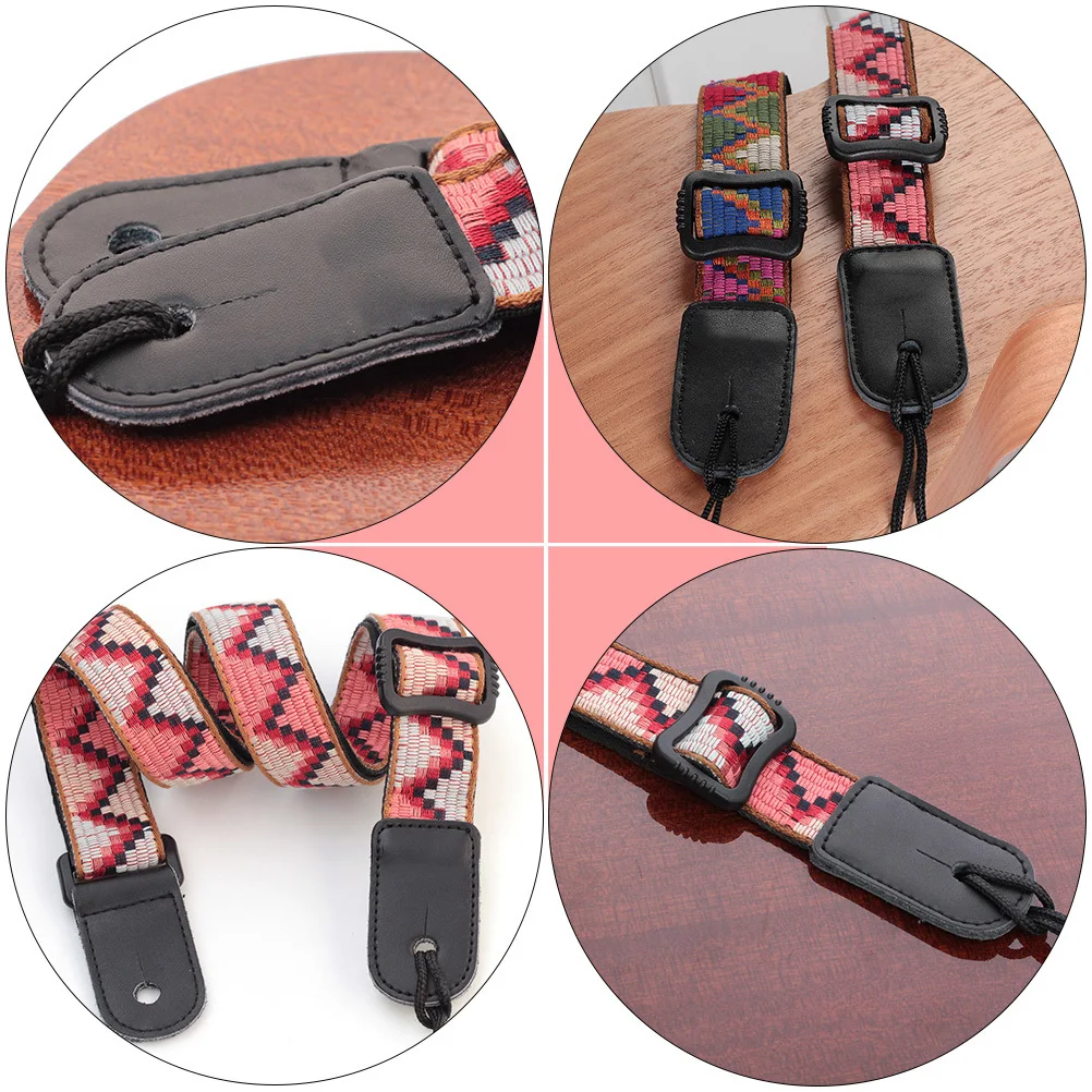 

Bohemia Ukulele Strap Belt Sling Skin Durable Tail Nail Useful Accessories