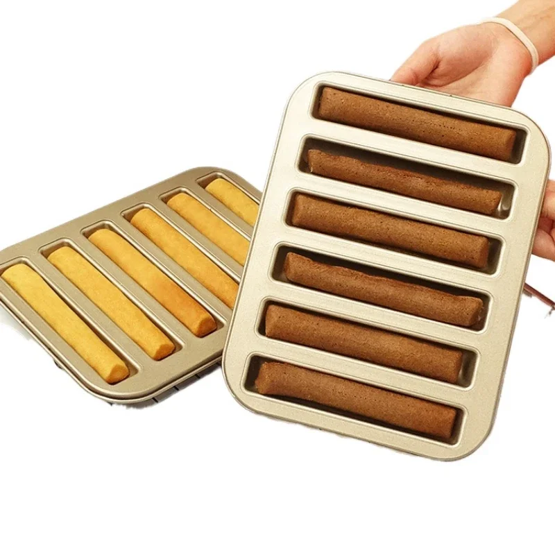 

*Baking pan strip cake finger cookie die non-stick household oven baking tools