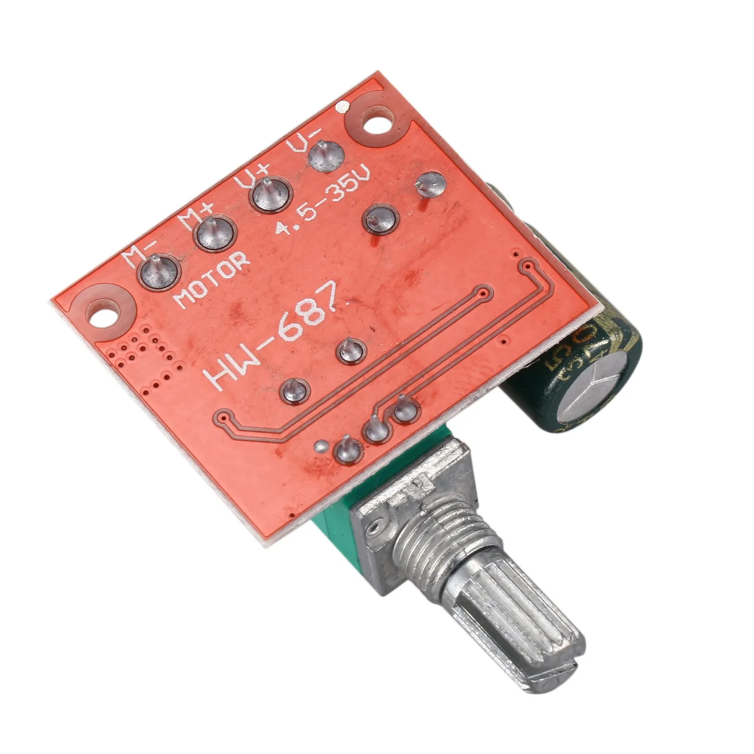 PWM DC motor speed controller DC5-35V 5A PWM DC Motor Speed Controller LED Light Dimmer Switch 10KHz(Pack of 4)