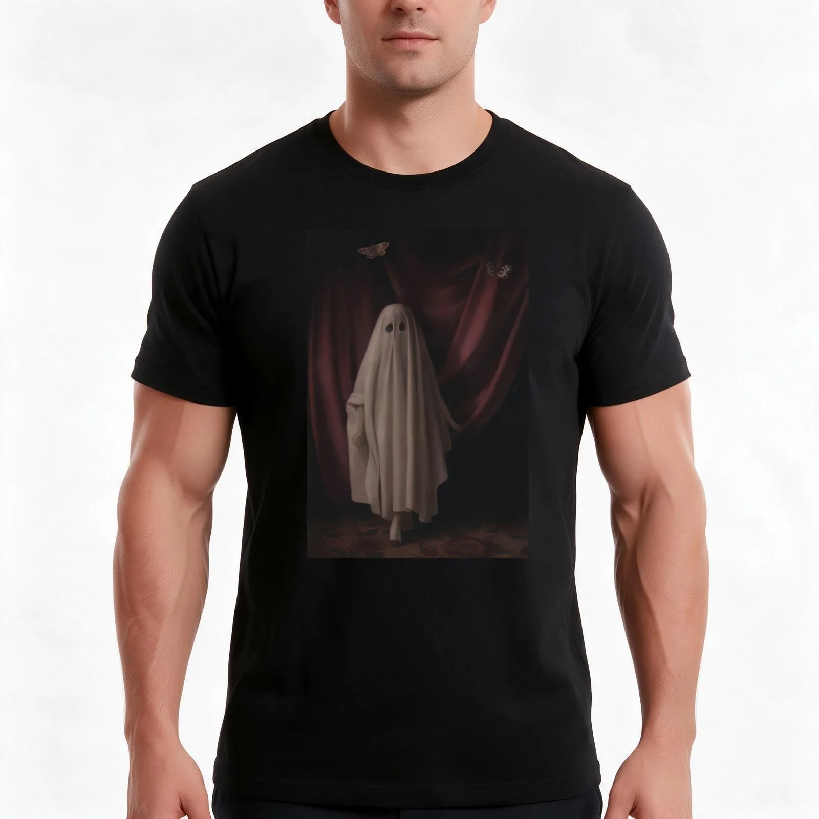 Introducing The Dark T-Shirt, Summer Casual Cotton Tee, Oversized Streetwear Tops, Vintage Graphic Print, Loose Fit Short Sleeve