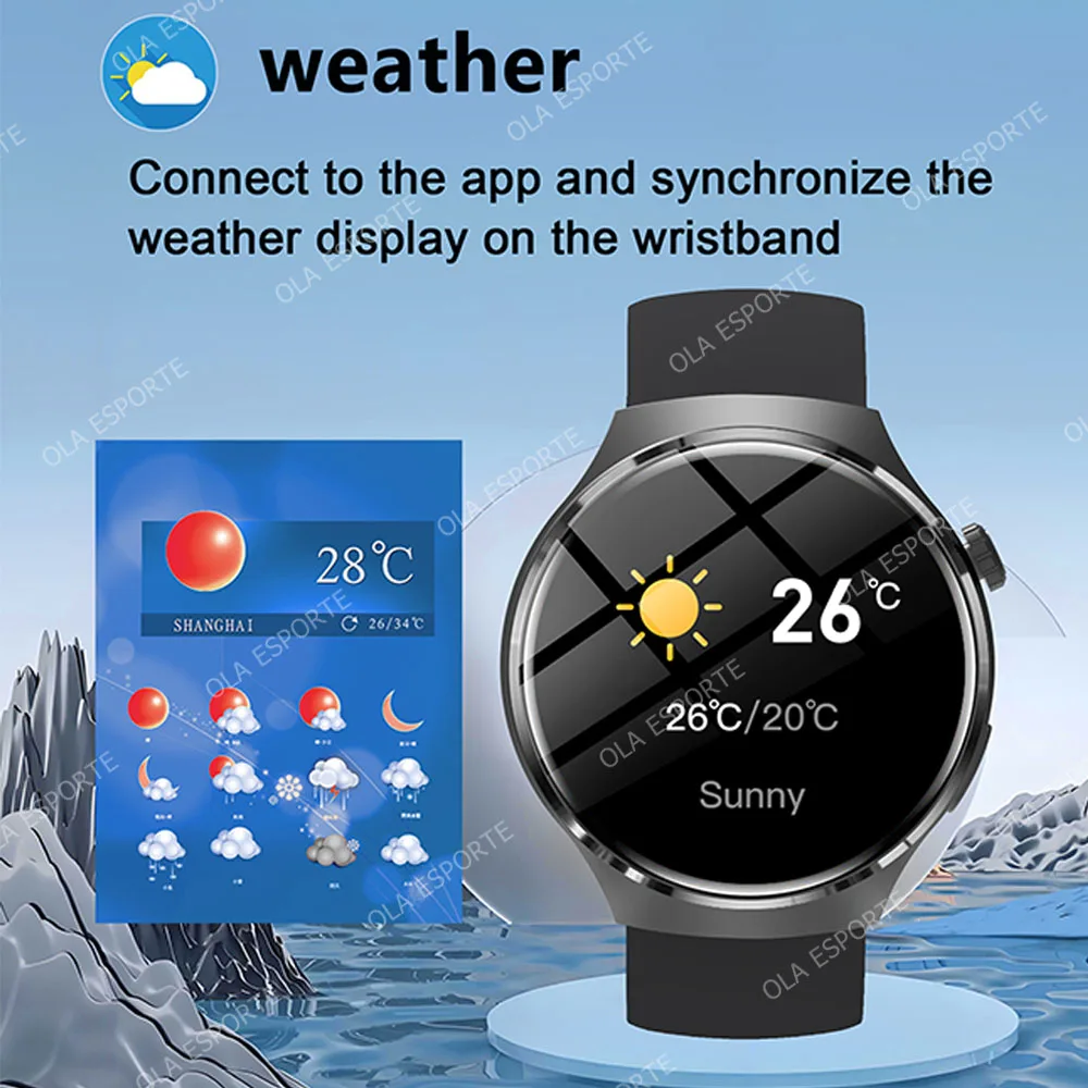 2025 جديد لنظام أندرويد IOS ساعة ذكية الرجال شاشة AMOLED نظام تحديد المواقع مسار الحركة مراقبة الصحة بلوتوث دعوة مقاوم للماء SmartWatch