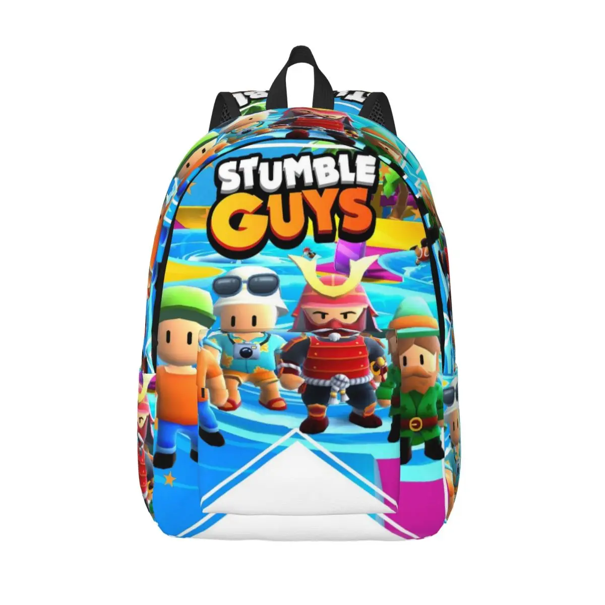 

Stumble Guys Casual Backpack Lightweight High School Work Cartoon Daypack for Men Women Laptop Computer Canvas Bags